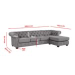 Kivona 4-Seater Sofa with Chaise Lounge