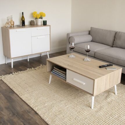 Kivona 4 Legged Coffee Table with Storage