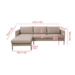 Kivona Stylish Jasper Left Corner Modular Sofa Set