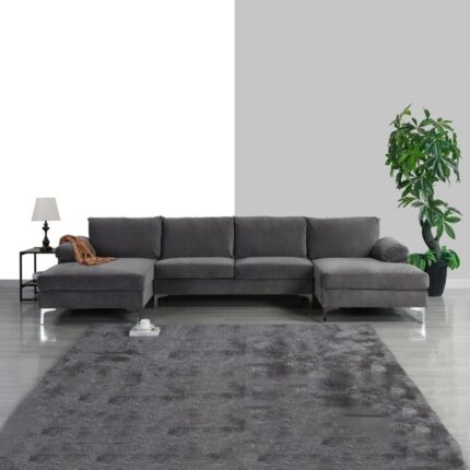 Kivona U-Shaped Modular Sofa with Double Chaise