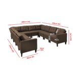 Kivona 10-Piece U-Shaped Sofa Set