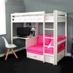 Kivona Nina European Bunk Bed with Desk & High Sleeper