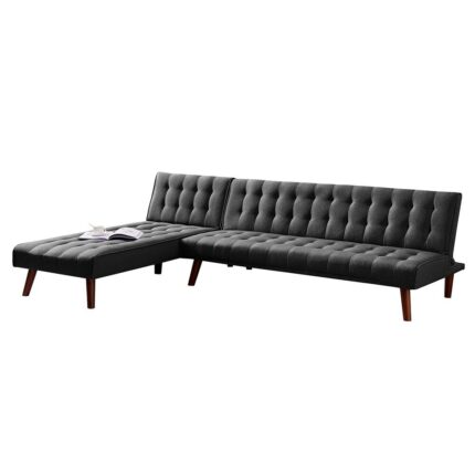 Kivona Reversible Sleeper Sofa with Stylish Wooden Legs