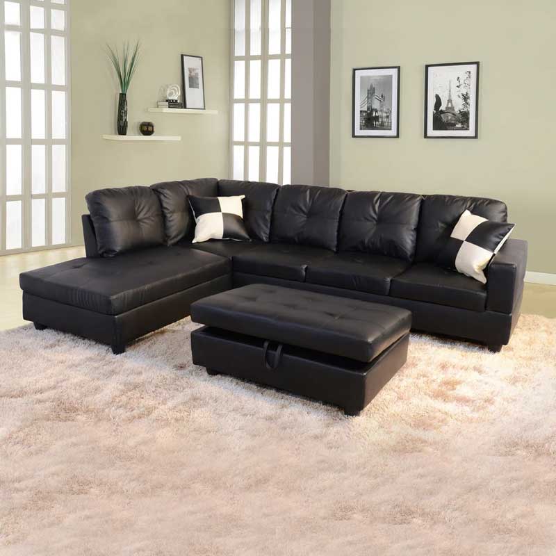 Kivona Russ L-Shape Sofa Set with Functional Ottoman Kivona Russ L-Shape Sofa Set with Functional Ottoman