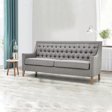 Kivona Classic Loveseat with Button Tufted Design