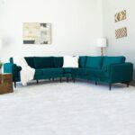 Kivona Plush Velvet Symmetrical Corner Sofa Set