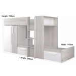 Kivona Barca Bunk Bed with Storage