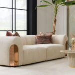 Kivona Luxe Rose Gold Sofa