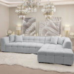Kivona Luxe Bubble Tufted Corner Sofa