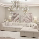 Kivona Luxe Bubble Tufted Corner Sofa
