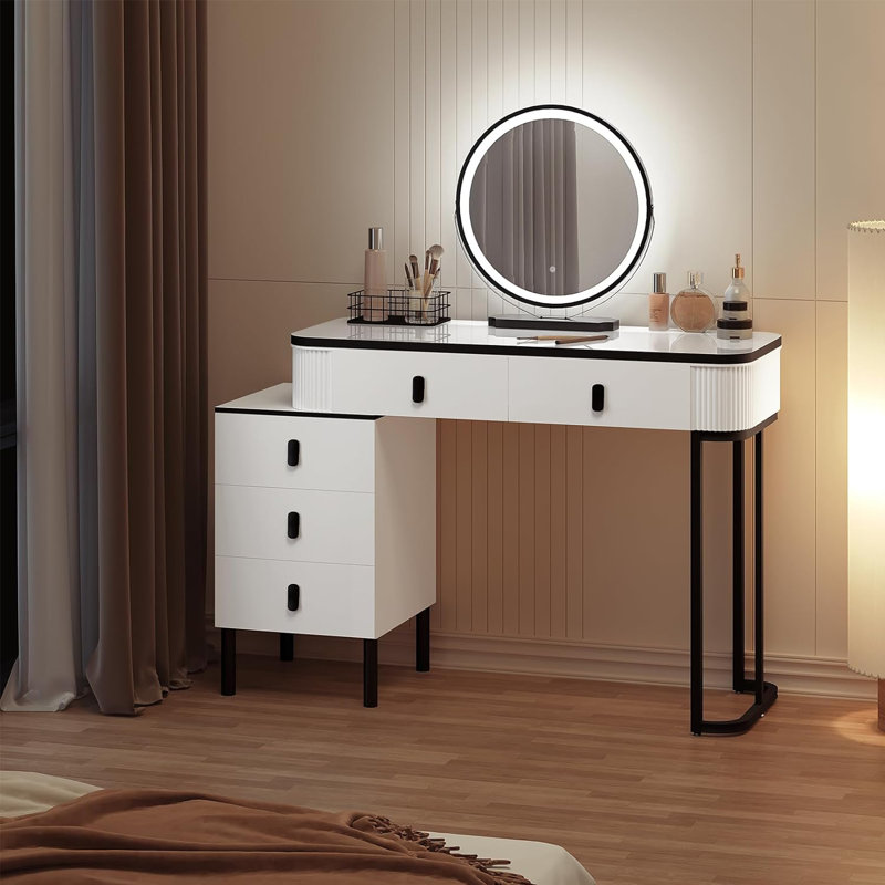 Kivona Oaklynne Dressing Table with Mirror Kivona Oaklynne Dressing Table with Mirror